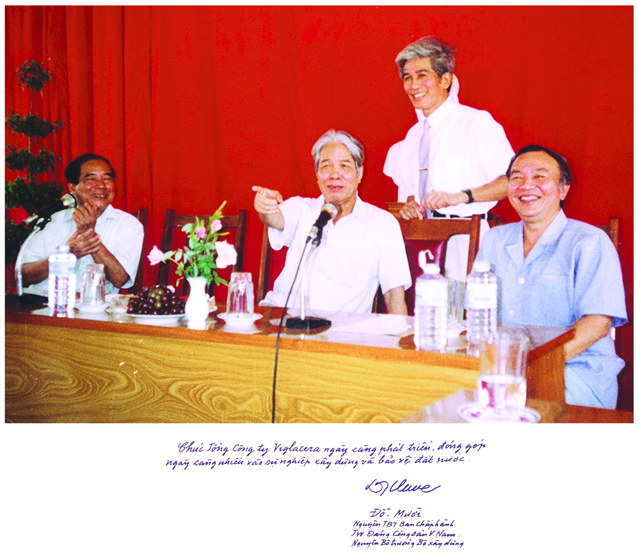 Thư chúc mừng của Đồng chí Đỗ Mười – Nguyên Tổng Bí thư Ban Chấp hành TƯ Đảng gửi tập thể CB, CNV TCT Viglacera – CTCP nhân kỷ niệm 40 năm thành lập